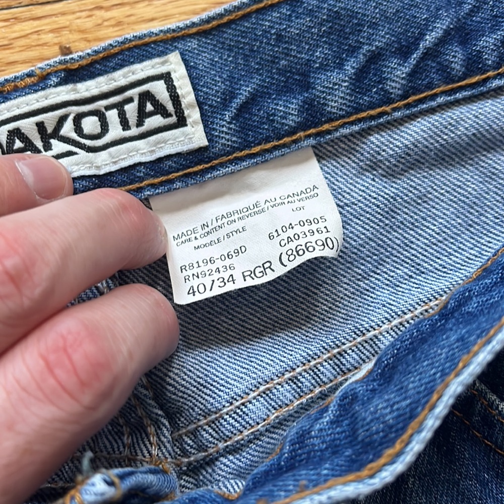 Y2K Dakota Blue Jeans / 40/34 - Picture 3 of 6